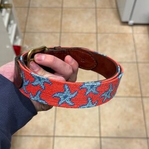Handcrafted Star Pattern Belt - smathers and Branson.